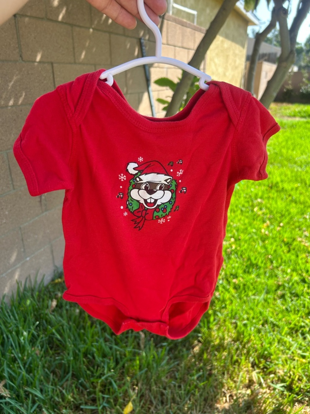 Buc-ee’s Red Holiday  Graphic Baby Bodysuit